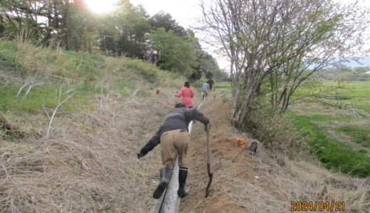 【大里西】堀上げ・水路上げを行いました